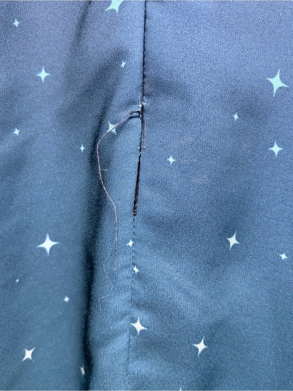 Wayward Fancies eShakti XL 18 Blue Ombre Star Dress Empire Waist - Picture 5 of 9